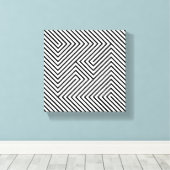 Verbazingwekkende zwart-witschilderkunst canvas afdruk (Insitu (Houten vloer))