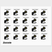 Verbazingwekkende zwarte kat sticker (Vel)