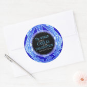 Verbeeld Canvas — aangepaste art-Sticker voor cita Ronde Sticker (Envelop)