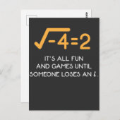 Verbeeld: Mathematicus Funny Wiskunde Nerd Briefkaart (Voorkant / Achterkant)