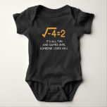 Verbeeld: Mathematicus Funny Wiskunde Nerd Romper<br><div class="desc">Een denkbeeldig aantal is een complex aantal dat als echt aantal kan worden geschreven dat door de denkbeeldige eenheid i wordt vermenigvuldigd. Funny Mathematicus Gift for a Wiskunde Teacher or Wiskunde Nerd.</div>