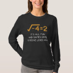 Verbeeld: Mathematicus Funny Wiskunde Nerd T-shirt<br><div class="desc">Een denkbeeldig aantal is een complex aantal dat als echt aantal kan worden geschreven dat door de denkbeeldige eenheid i wordt vermenigvuldigd. Funny Mathematicus Gift for a Wiskunde Teacher or Wiskunde Nerd.</div>
