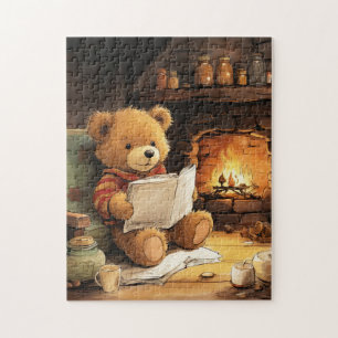 Verbeeldende Teddy Bear Jigsaw Plezier Legpuzzel