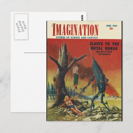 Verbeelding _ 06-1954_Pulp Art Briefkaart (Voorkant / Achterkant)