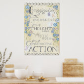 Verbeelding - Charles Haanel Quote Poster (Keuken)