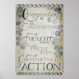 Verbeelding - Charles Haanel Wand Kunst (Schemerin Poster