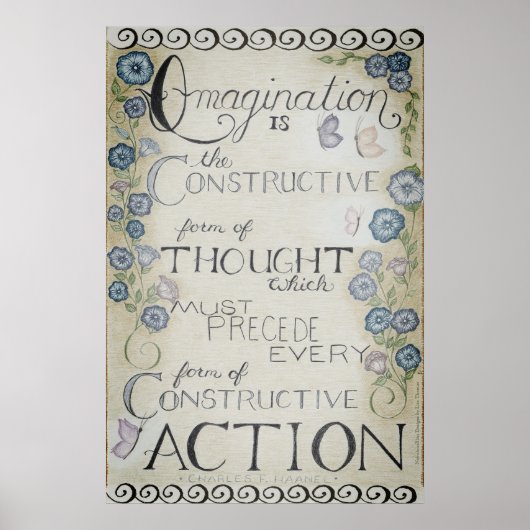 Verbeelding - Charles Haanel Wand Kunst (Schemerin Poster (Voorkant)