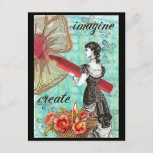 Verbeelding en Briefkaart voor creatie