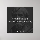 Verbeelding en lijden: Seneca over perceptie Canvas Afdruk (Voorkant)
