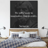 Verbeelding en lijden: Seneca over perceptie Canvas Afdruk (Insitu (Slaapkamer))