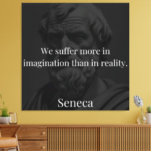 Verbeelding en lijden: Seneca over perceptie Canvas Afdruk