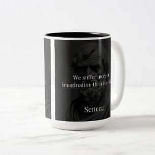 Verbeelding en lijden: Seneca over perceptie Tweekleurige Koffiemok