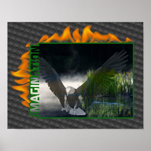 Verbeelding Fantasy Eagle Inspirerend Poster (Voorkant)