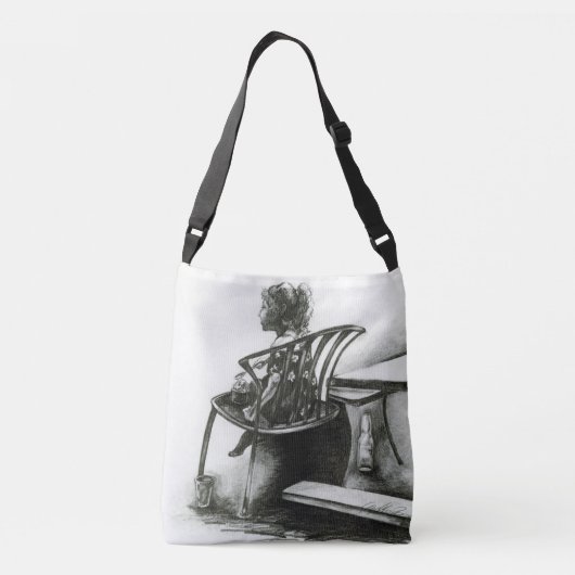 Verbeelding Fuel mijn realiteit Crossbody Tas (Achterkant)