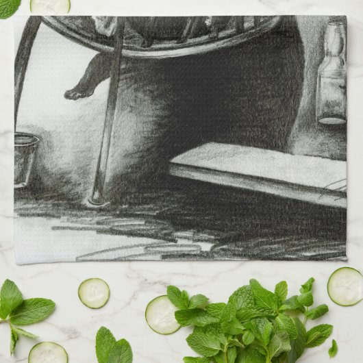 Verbeelding Fuel mijn realiteit Theedoek (Gevouwen)