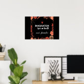 Verbeelding heeft geen limieten - bewerkbare tekst poster (Thuiskantoor)