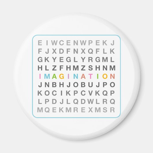 Verbeelding in Puzzle Magneet (Voorkant)