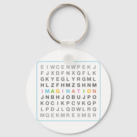 Verbeelding in Puzzle Sleutelhanger (Voorkant)
