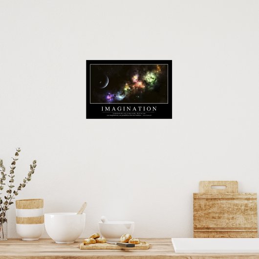 Verbeelding: Inspirerend prijsopgave Poster (Keuken)