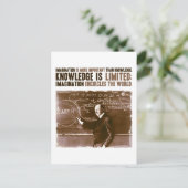 Verbeelding is belangrijker dan kennis briefkaart (Staand voorkant)