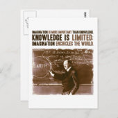 Verbeelding is belangrijker dan kennis briefkaart (Voorkant / Achterkant)