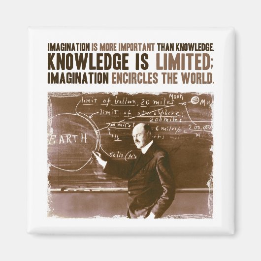 Verbeelding is belangrijker dan kennis magneet (Voorkant)