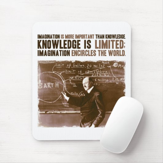Verbeelding is belangrijker dan kennis muismat (Met muis)
