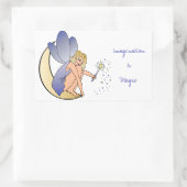 Verbeelding is een magische fee rechthoekige sticker (Tas)