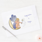 Verbeelding is een magische fee rechthoekige sticker (Envelop)
