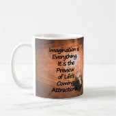 Verbeelding is Everthing - Motivate, Inspire. Koffiemok (Links)