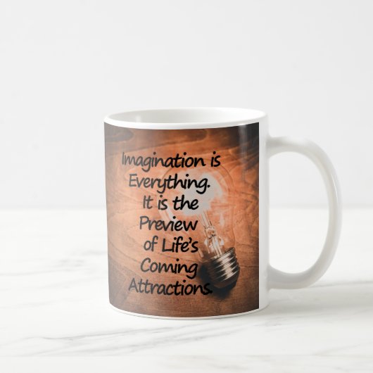 Verbeelding is Everthing - Motivate, Inspire. Koffiemok (Rechts)