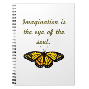 Verbeelding is het oog van de soep notitieboek