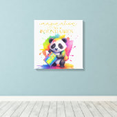 Verbeelding Kent Geen Grenzen — Kinderkamerposter Canvas Afdruk (Insitu (Houten vloer))