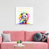 Verbeelding Kent Geen Grenzen — Kinderkamerposter Canvas Afdruk (Insitu (Woonkamer))