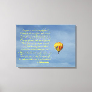 Verbeelding Phillis Wheatley Hot Air Ballon Sky Canvas Afdruk