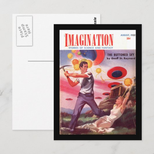 Verbeelding v04 n07 (1953-08.Greenleaf)_Pulp Art Briefkaart (Voorkant / Achterkant)