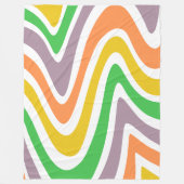 Verbeelding van de rivier in de zomer, kleurrijk fleece deken (Voorkant)