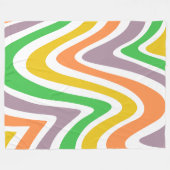 Verbeelding van de rivier in de zomer, kleurrijk fleece deken (Voorkant (Horizontaal))