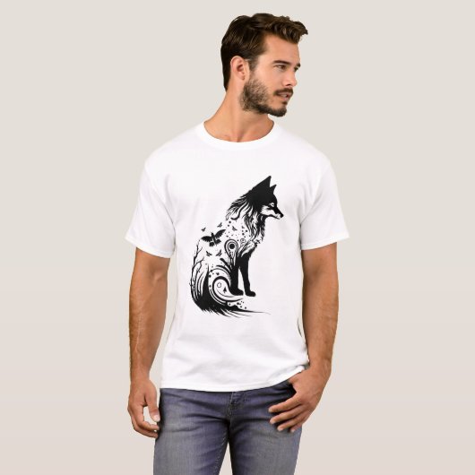 Verbeelding van de wolf t-shirt (Voorkant volledig)