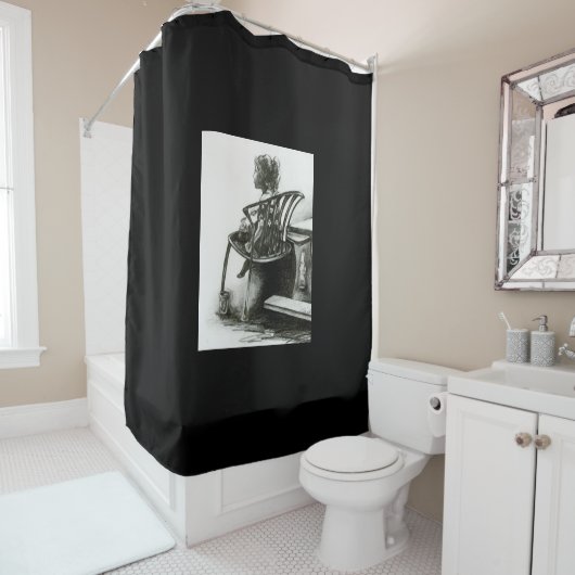 Verbeelding voedt mijn realiteit douchegordijn (In situ)