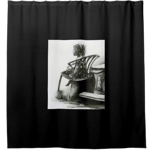 Verbeelding voedt mijn realiteit douchegordijn (Voorkant)