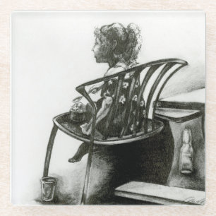 Verbeelding voedt mijn realiteit glazen onderzetter