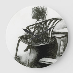 Verbeelding voedt mijn realiteit grote klok