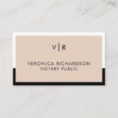 Verbeige en zwarte minieme ononderbroken congresmo visitekaartje (Voorkant)