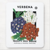 Verbena Seed Packet Label Muismat (Voorkant)