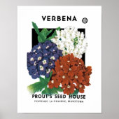Verbena Seed Packet Label Poster (Voorkant)