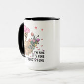 Verbengen skelet Ik ben een fijne Valentijn Mok (Voorkant links)