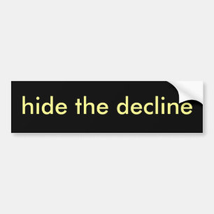 verberg de achteruitgang bumpersticker