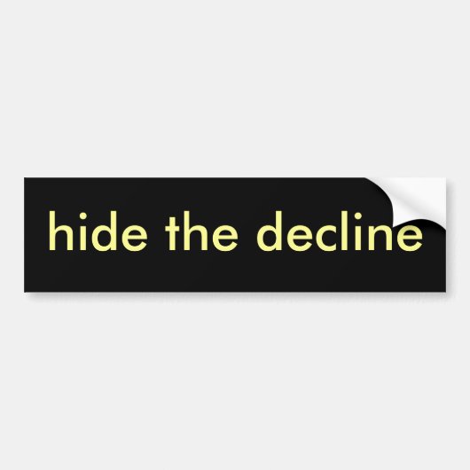 verberg de achteruitgang bumpersticker (Voorkant)