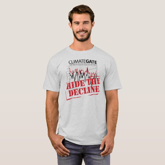 Verberg de Weigering - Climategate T-shirt (Voorkant volledig)